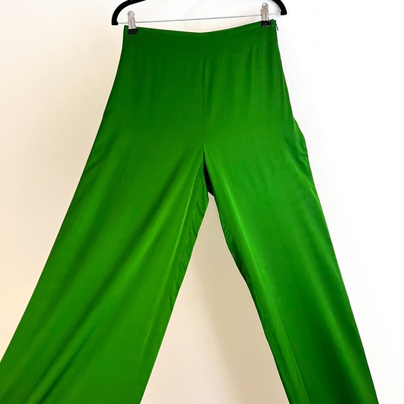 Zara Satin Palazzo Pants - Picture 4 of 9